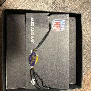 Alex And Ani Baltimore Ravens Pull Cord Bracelet AS17KC31S